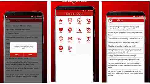Instagram phrases app to use as a caption for photos and videos