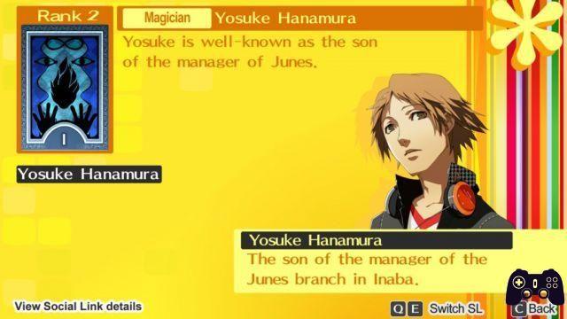 Persona 4 Golden Guide - Guide complet du lien social de Yosuke (magicien)