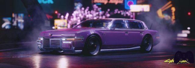 Noticias + Cyberpunk 2077 - Los coches de Night City muerden el asfalto y provocan los ojos.