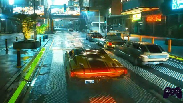 Noticias + Cyberpunk 2077 - Los coches de Night City muerden el asfalto y provocan los ojos.