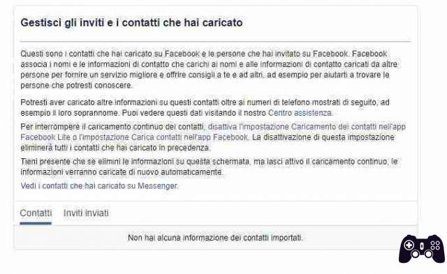 Como excluir os contatos que o Facebook carregou do meu catálogo de endereços