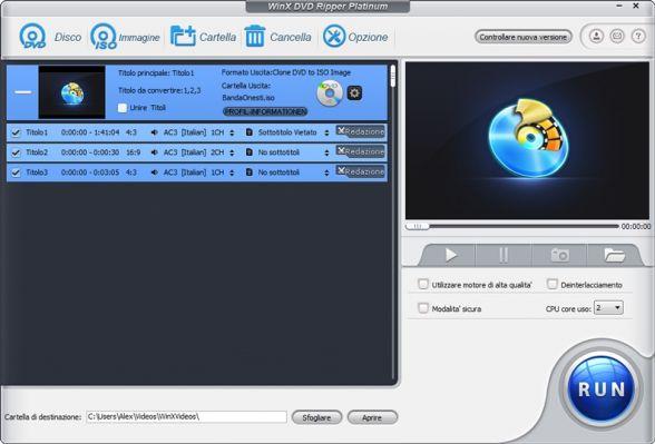 Copiez et convertissez le DVD avec WinX DVD Ripper Platinum en ISO, MP4 (iPhone iPad Android), etc.