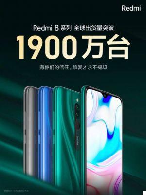 Redmi 8 es imparable: se han enviado 19 millones de teléfonos inteligentes