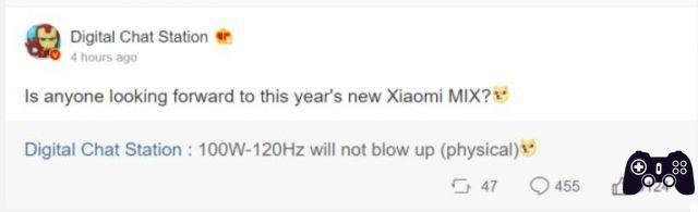 Xiaomi Mi MIX 4: ¿encontraremos la frecuencia de actualización a 120 Hz y carga rápida hasta 100 W?