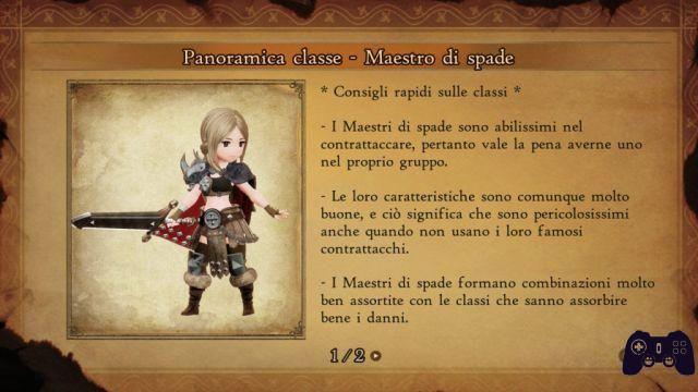 Guia para classes / asteriscos de Bravely Default II [100%]