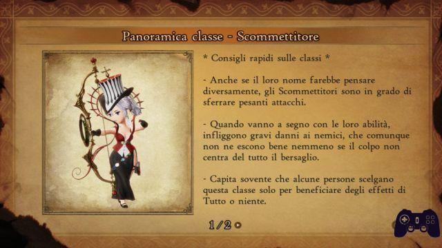 Guia para classes / asteriscos de Bravely Default II [100%]