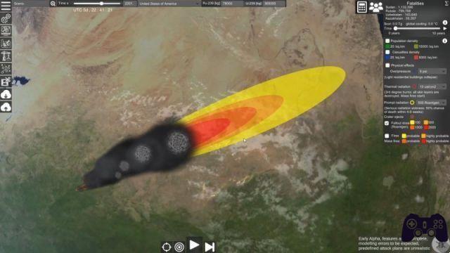 Nuclear War Simulator, the review of a tool to simulate a nuclear war