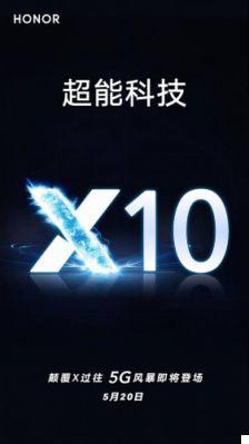 Honor X10, o smartphone 5G será lançado no dia 20 de maio