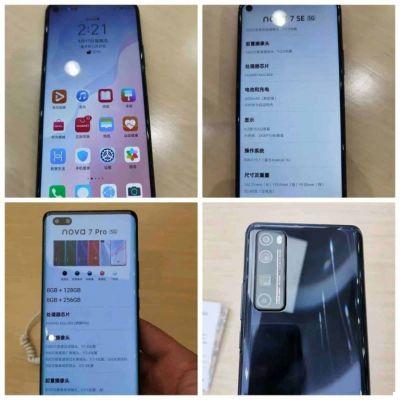 Huawei Nova 7: ¿algunas imágenes han confirmado las especificaciones técnicas?