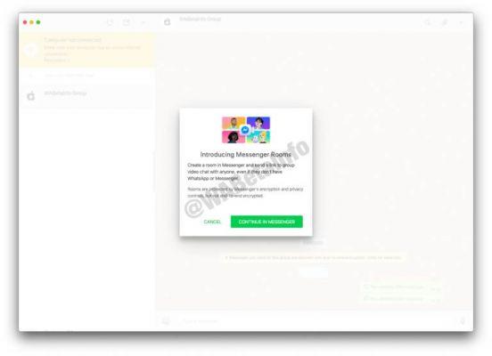 WhatsApp : des appels vidéo avec 50 personnes à venir grâce aux Messenger Rooms ?