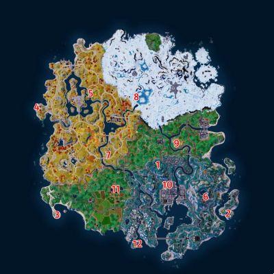 Fortnite, Capítulo 4 Temporada 2: dónde encontrar los 12 personajes en el mapa