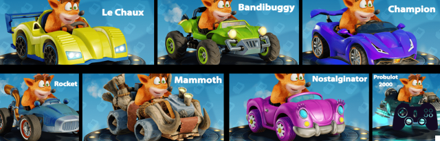 Crash Team Racing: Nitro-Fueled, ¡cómo desbloquear todos los chasis!