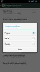 Como alterar o tamanho da fonte no Whatsapp