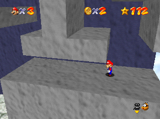 Super Mario 64: where to find the Stars on the Rainbow Walk