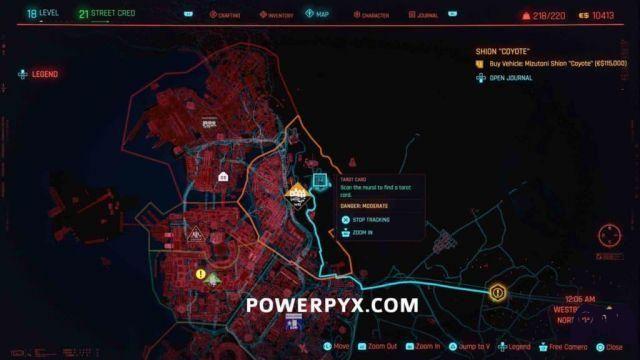 Guias onde encontrar todas as cartas de tarô - Cyberpunk 2077