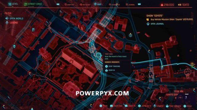 Guías Dónde encontrar todas las cartas del Tarot - Cyberpunk 2077