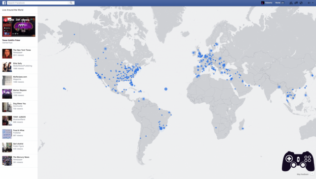 Mapa ao vivo do Facebook: veja quem está transmitindo ao vivo no Facebook