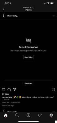 Instagram combat les fake news, mais les artistes pourraient aussi être lésés