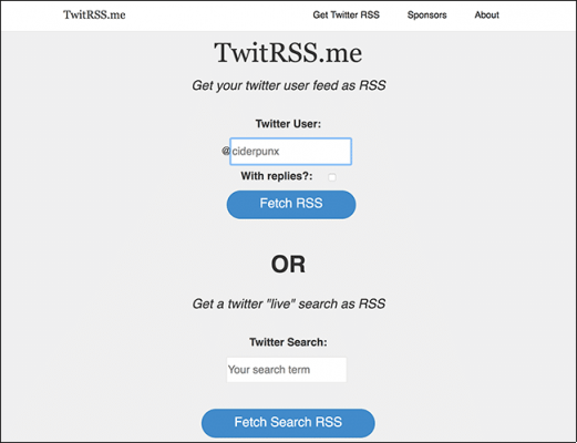 Twitter feed cómo obtenerlos y leerlos a través del lector de RSS