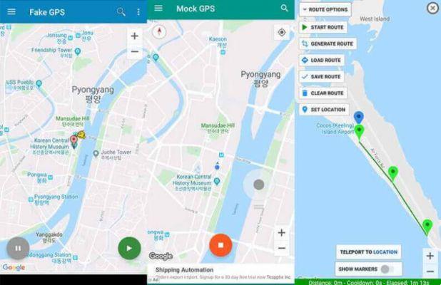 How to change GPS location on Android