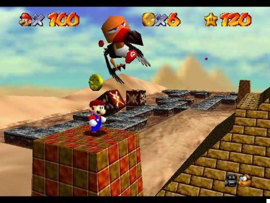 Super Mario 64: onde encontrar as estrelas no deserto de engolir