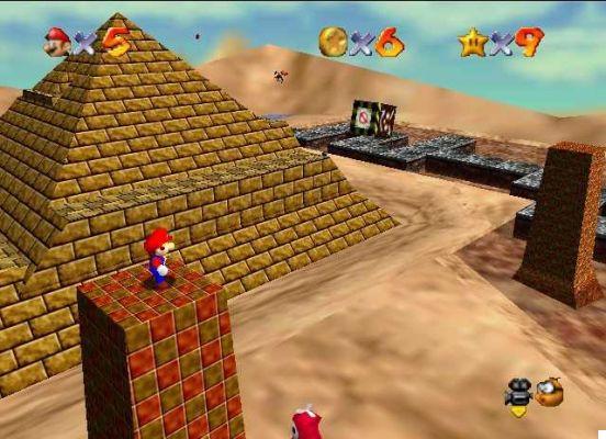 Super Mario 64: onde encontrar as estrelas no deserto de engolir