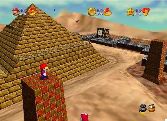 Super Mario 64: where to find the Stars in the Swallowing Desert