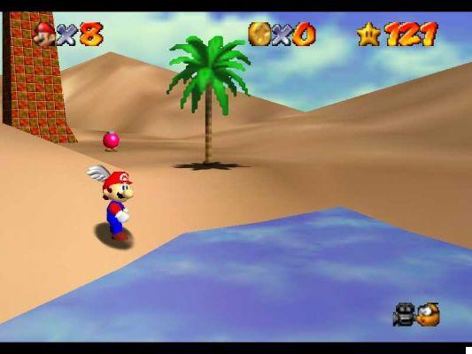 Super Mario 64: onde encontrar as estrelas no deserto de engolir