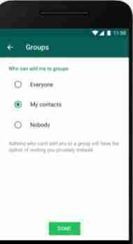 How to prevent people from adding you to Whatsapp groups