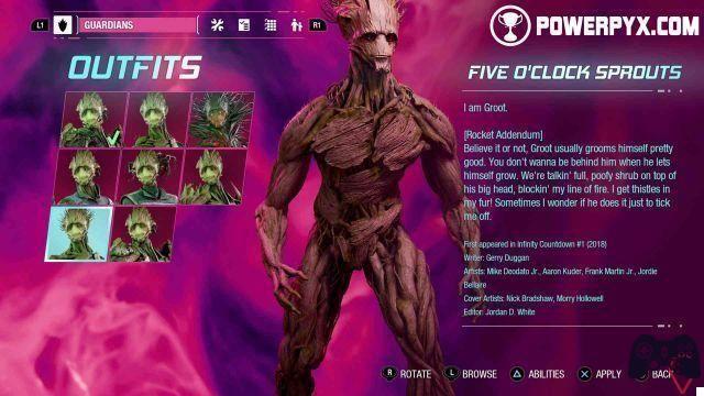 Guardianes de la Galaxia de Marvel - Guía de todos los disfraces