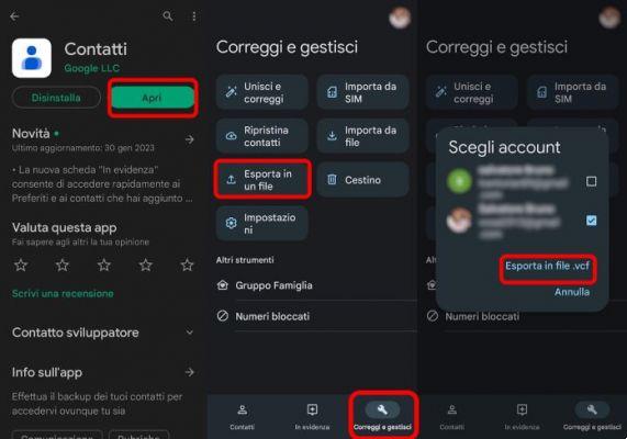 Como transferir o catálogo de endereços do Android para o Android