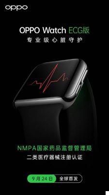 OPPO Watch con función ECG disponible el 24 de septiembre